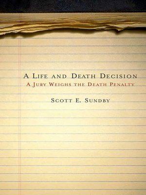 cover image of A Life and Death Decision